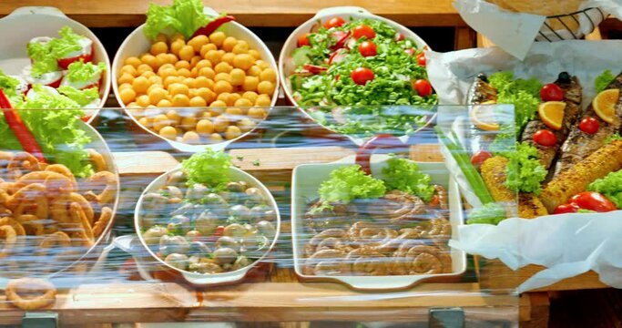 street food: facade of street food shop