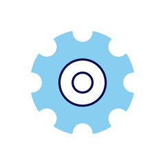 Obraz premium Gear related vector icon. Isolated on white background. Vector illustration