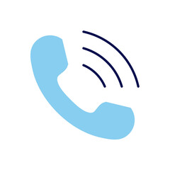 Handset related vector icon. Isolated on white background. Vector illustration