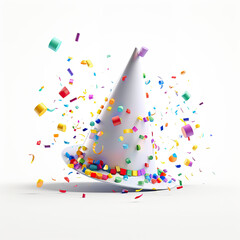 abstract colorful background with confetti