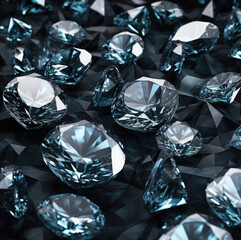 diamond on black background
