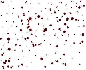 Realistic blood splatter for halloween.