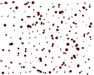 Realistic blood splatter for halloween.