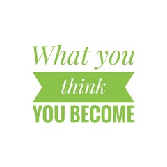 Fototapeta premium ''Positive Thinking'' Concept Quote Illustration