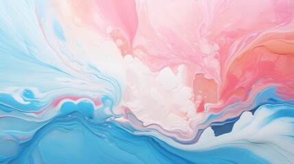 Fototapeta na wymiar Abstract Fluid Art with Flowing Acrylic Paints