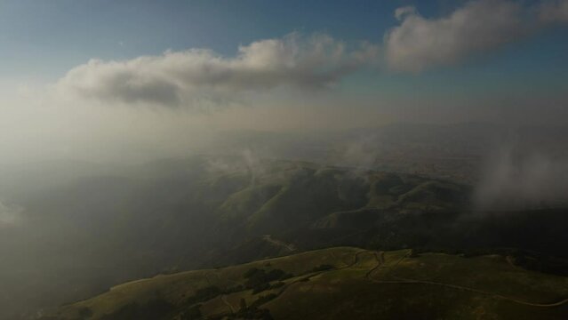 Aerial View of Liebre Mountain, Angeles National Forest, Los Angeles County