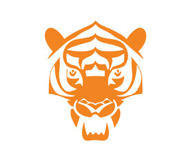 Tiger head logo jaguar design cartoon leopard PNG symbol
