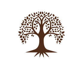 Tree logo image creative cartoon PNG design