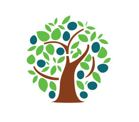 Tree logo image creative cartoon design