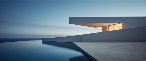 Contemporary architecture , modern house design concept.