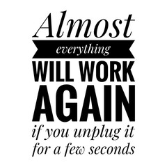 ''Will work again'' Positive Inspirational Quote Illustration