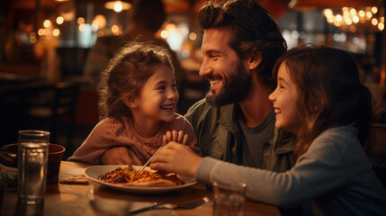 Joyful Family Pizza Night