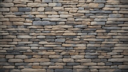 Fototapeta premium Stone bricks wall background. Minimal abstract timeless concept. With copy space.