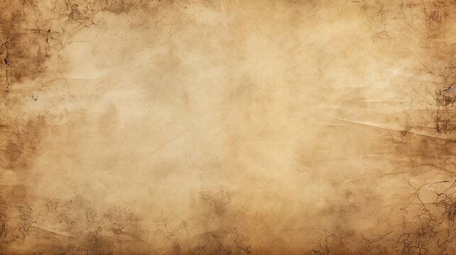 Brown old paper vintage texture background. AI generated image
