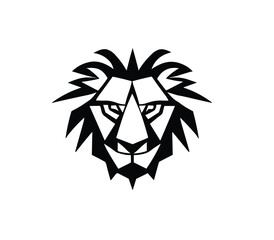 Obraz premium Lion head logo PNG design vector illustration