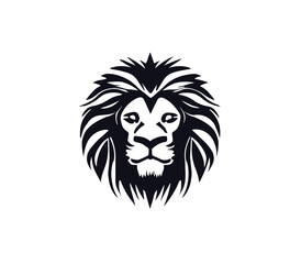 Lion head logo PNG design vector illustration