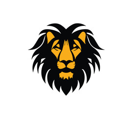 Lion head logo PNG design vector illustration