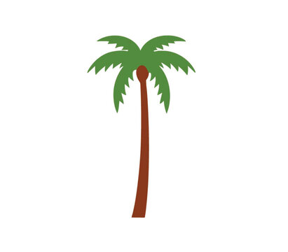 Palm Tree image creative symbol cartoon PNG design