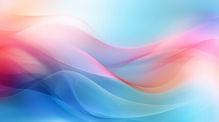 abstract colorful background with waves of gradient color created with generative ai