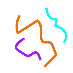 Fototapeta premium Colorful scribble abstract vector 