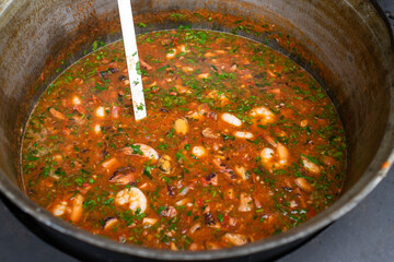 Shrimp food in bowl