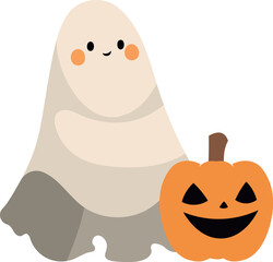 halloween ghost funny pumpkin
