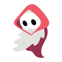 halloween ghost red cape
