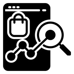 SEO icon, glyph icon style