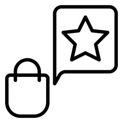 Feedback icon, line icon style