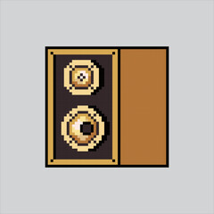 Pixel art sound speaker. Pixelated audio sound. electronic audio sound speaker
icons background pixelated for the pixel art game and icon for website and video game.
old school retro.