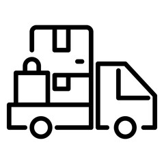 Delivery icon, line icon style