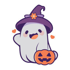 halloween ghost cute pumpkin