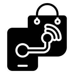 Online Shopping icon, glyph icon style