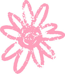 Flower Chalk Drawing Sketch Texture Vector