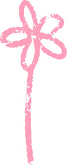 Flower Chalk Drawing Sketch Texture Vector