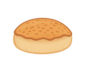 Bun bread for sandwich cartoon vector PNG design