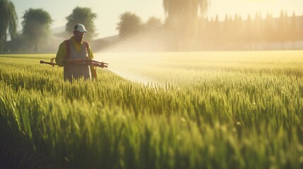 farmer working on a field