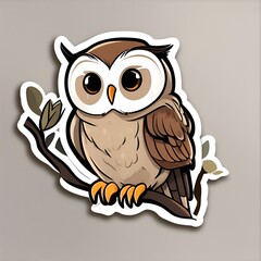 Naklejka premium フクロウ