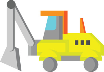 heavy equipment of construction tool vector illustration icon