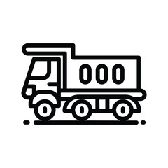 truck of construction tool vector illustration icon