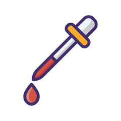 blood test of healthcare and medicine filled icons