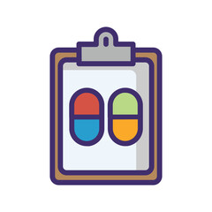pills report of healthcare and medicine filled icons