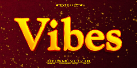 Shiny Vibes Editable Vector Text Effect