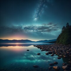 Fototapeta premium Sunrise on the Lake