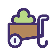 trolley of springtime filled icons