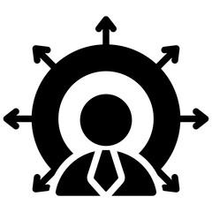 Soft Skill Glyph Icon