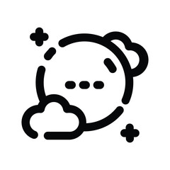 bubble message of line icons