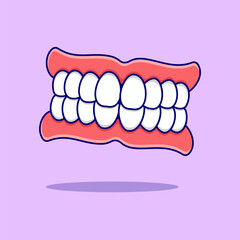 Tooth Organ Vital Illustration, Vector, Isolated, Icon