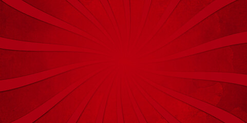 Grunge sunburst red abstract background. Sunray image