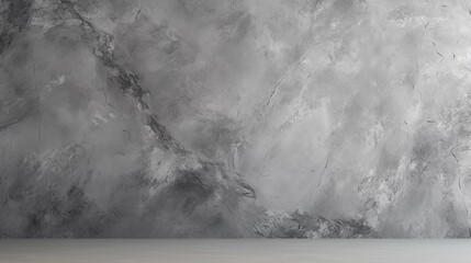 Sleek, gray marbled stone texture wallpaper with copy space for modern interiors
